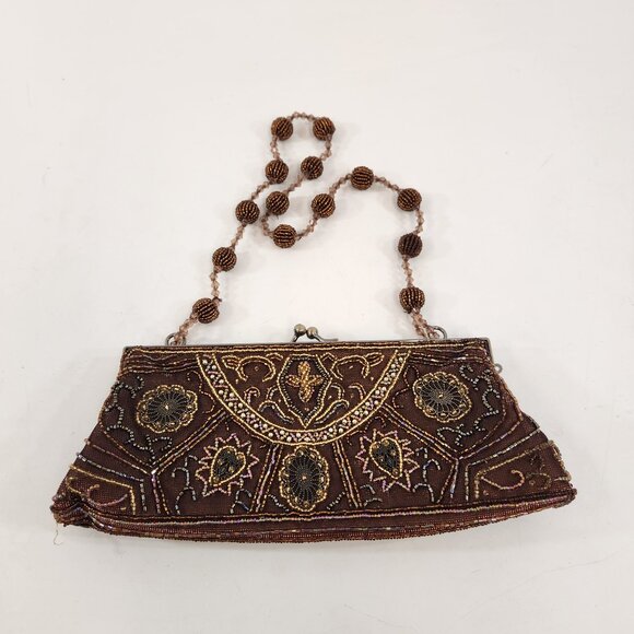 Vintage Viola Beaded Handbag / Evening Bag - Picture 1 of 11